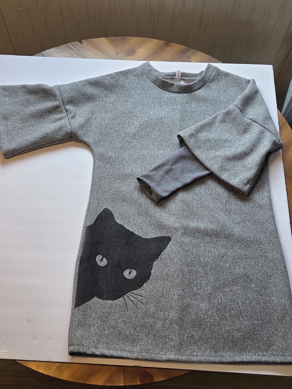 Curious Cat Bell Cuff Sweater Dress By Order Plus